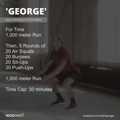 "George" Workout, Hyrox Workout of the Week | WODwell Ufc Workout, Fighter Workout, Workout Labs, Fitness Event