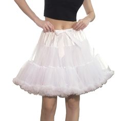 PRICES MAY VARY. Peticoat Skirt Size: Puffy skirt length 17.7 inches, The waistband of the short petticoat is made of elastic, flattering but stretchy material, the petticoat waistband can be stretched from 21.6 inches to 37.4 inches (fully stretched),tulle skirts for women Suitable for all kinds of body shapes, tulle skirts can be used as skirt supports to wear under your dresses to give them a fluffy look,so that you can easily show your elegance and temperament. Adult Tutu Fabric: The fabric Marie Antoinette Costume Halloween, Petticoat Skirt, White Tulle Skirt, Puffy Skirt, Fluffy Skirt, Tulle Skirts, Tulle Tutu Skirt, Chiffon Shorts, Bubble Skirt