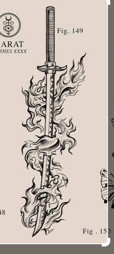 Slayer Tattoo, Minimalist Tattoo Ideas, Genos Wallpaper, Armband Tattoos, Flame Tattoos, Japan Tattoo Design, One Piece Tattoos