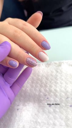 Lilac Nails Design, Lilac Nails, Nails Yellow, Simple Gel Nails, Nails Polish, Creative Nails