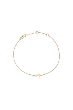 This bracelet is so timeless and minimal, it’s bound to become an everyday staple in your jewelry collection. It’s handmade from 14k gold, with a center number of your choice to speak to any favorite personal memory or moment. Expected shipping in 3-4 weeks. Delicate 14k Gold Tarnish-resistant Bracelet, Dainty Everyday Gold-tone Charm Bracelet, Luxury Everyday Gold-tone Bracelet, Adjustable Minimalist 14k Gold-filled Charm Bracelet, Elegant 14k Gold-tone Charm Bracelet, White Gold Chains, Wild Card, To Speak, 3 Weeks