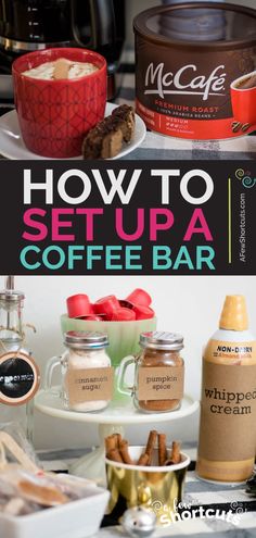 how to set up a coffee bar