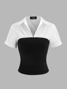 Short Sleeve Blouses, Work Pattern, Modest Fashion Outfits, Solid Clothes, Trendy Clothes For Women, Professional Outfits, Button Design