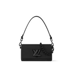 LOUIS VUITTON® - Twist West - All Black Lv Twist, Latest Bags, Louis Vuitton Official, Louis Vuitton Twist, Black Bag, Small Leather Goods, Leather Goods, All Black, Amazing Women