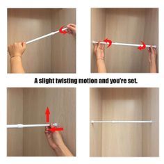 the instructions for how to tie a t - bar in four different positions, including one with