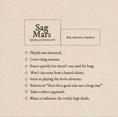 the text is written in black and white on a piece of paper that says sag mars