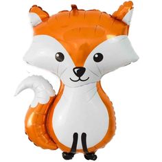 36 Inch Woodland Fox Balloon in foil mylar Fox Balloon, Woodland Party Ideas, Fox Birthday Party, Woodland Animals Party, Animal Party Decorations, Fox Party, Animal Balloons, Orange Kids, Woodland Animals Theme