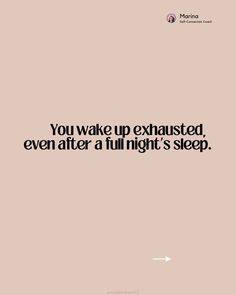 Tired of being tired? 😴✨ You know that kind of tired—the one where no amount of sleep, coffee, or time off can fix. It’s deeper than exhaustion; it’s your body begging for a break you’ve been ignoring for too long. Here are 5 signs you’re in desperate need of REAL rest: 1️⃣ You wake up feeling exhausted, no matter how much sleep you get. 2️⃣ You sit down to relax, but your mind races through all the things you should be doing. 3️⃣ You’re so focused on taking care of everyone else, you’ve fo... Sleeping Too Much, The One Where, Im Tired, Low Key, Everyone Else, Meaningful Quotes, Fix It, The Things, Take Care