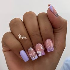 Precious Nails, Summer Gel Nails, Short Gel Nails, Trendy Nail Art Designs, Casual Nails, Glamorous Nails, Classy Acrylic Nails, Bright Nails