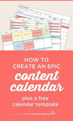 a calendar with the text how to create an epic content calendar plus a free calendar template