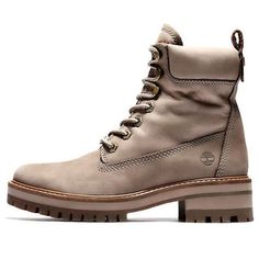 (WMNS) Timberland Courmayeur Vally 6-inch Boots 'Taupe' A1RQX929 Beige Timberlands, Timberland Store, Boot For Women, Boots Timberland, Timberland Women, Boho Boots, Botas Chelsea, Timberlands, Womens Chunky Heels