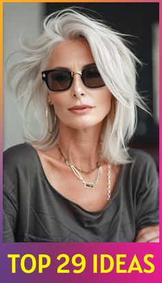 Transition into a stylish new era with these 29 haircuts for women over 40. Find your next look among our mix of contemporary and timeless styles. Women In 50s Haircut, Style Medium Length Hair, Sophisticated Haircut, Hair For A Wedding, Best Haircuts For Women, Haircuts For Women Over 40, Flattering Haircuts, Short White Hair, Mens Summer Hairstyles