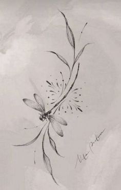 a black and white drawing of a flower