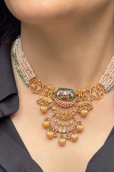 Polki Gold Jewellery, Royal Jewelry Indian, Kundan Gold Jewellery, Light Weight Gold Jewellery Indian, Fashion Jewelry Necklaces Gold, Wedding Jewelry Sets Bridal Jewellery