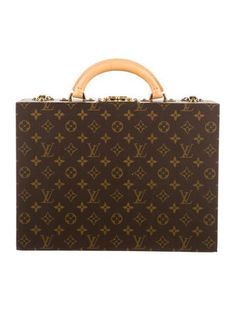 Louis Vuitton BriefcaseBrownLV MonogramGold-Tone HardwareMicrofiber LiningPush-Lock Closure at TopProtective Feet at BaseIncludes Dust Bag Lv Monogram, Print Patterns, Dust Bag, Women Handbags, Louis Vuitton, Monogram, Handbags, Quick Saves