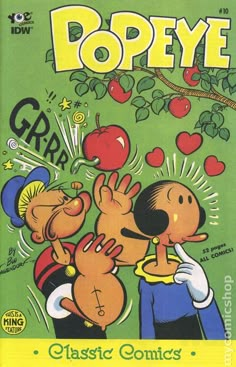 an old comic book with cartoon characters on the cover