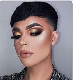 Mens Makeup Natural, Boy Makeup, Pageant Makeup, Pop Makeup, Beautiful Eyeshadow, Androgynous Models, Drag Queen Makeup, Cute Eye Makeup