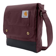 Crossbody Snap Bag, Durable, Adjustable Crossbody Bag with Flap Over Snap Closure Carhartt Crossbody Snap Bag 9-in X 11-in X 2.5-in Port Crossbody Bag Polyester in Red | B000051361499 Snap Bag, Bags Backpacks, Snap Closure, Work Wear, Crossbody Bag, Backpacks, Red, Gifts