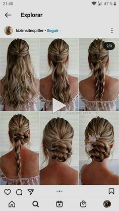 ▷▷summer hairstyles for black women braids, summer hairstyles for brunettes.. Half Up Half Down Hairstyles, Prom Hair Down, Hair Upstyles, Bridal Hair Updo, Fishtail Braid, Long Hair Updo