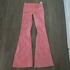 Size 24, Fits True To Size (Free People Typically Runs Larger) Pink Corduroy Material, Low Rise & Boot Cut! Super Comfortable Just A Little Too Small On Me! Price Definitely Negotiable! Pink Low Rise Jeans, Corduroy Pants Low Rise, Pink Y2k Denim Bottoms, Pink Courdoroy Pants, Pink Mid-rise Cotton Flare Jeans, Pink Miss Me Jeans, Y2k Boho, Mid Rise Flare Jeans, Pink Corduroy