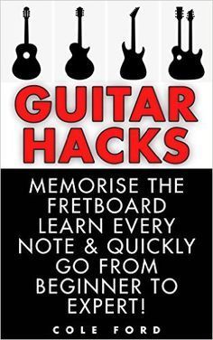 guitar hacks book cover with black and red text