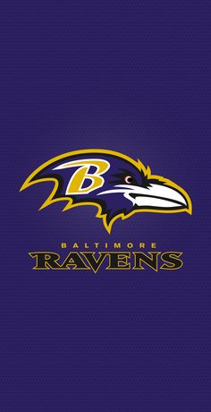 the baltimore ravens logo on a purple background