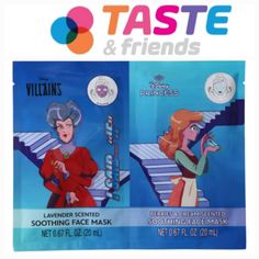 New/Sealed Disney Princess & Villains Face Mask Set 2-Count Treat Your Inner Princess & Villain With A Disney Princess & Villains Face Mask Set. Or Share With A Bff! Perf For Sleepovers. Princess Side Smells Like Berries & Cream + Villians Side Smells Like Lavender . Includes 2 Scented Face Masks Size: 0.67oz (Each) **Be Sure To Check Out All My Listings For Lots Of Fun & Unique Bath, Skincare & Makeup Items From Taste Beauty! Plus New Items Listed Daily! Bath Skincare, Disney Princess Villains, Face Mask Set, Skin Care Mask, Makeup Items, Skincare Makeup, Skin Care Women, Face Masks, Face Mask