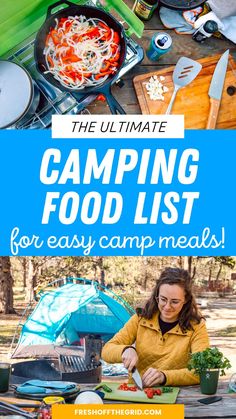 the ultimate camping food list for easy camp meals