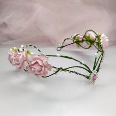 Fairy Flower Crown, Elf Tiara, Elven Circlet, Elven Fairy, Elf Crown, Elven Crown, Tiara Flower, Fairy Headpiece, Diy Flower Crown