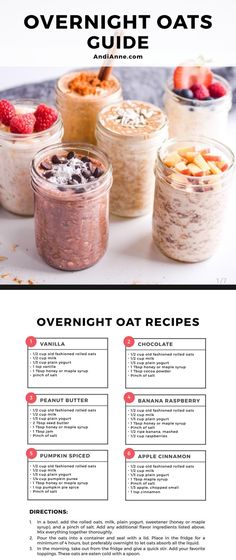 Oat Recipes Healthy, Overnight Oats Recipe Healthy, Overnight Oats Healthy, Overnight Oatmeal, Quit Drinking, Overnight Oats Recipe