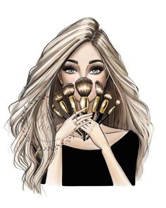 Makeup Guru 2019 | Fashion Illustration | Makeup Art | Makeup Decor | Fashion Wall Art | Bedroom Art Fashion Illustration Makeup, Makeup Wall Art, Mini Money, Bathroom Christmas, Makeup Decor, Makeup Illustration, Imagenes Mary Kay, Makeup Wallpapers, Makeup Room Decor