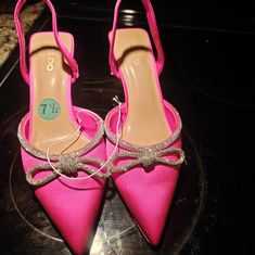 Aldo Hot Pink High Heels, Crystal Accent, Stretch Strap Hot Pink High Heels, Aldo Shoes, Shoes Women Heels, Hot Pink, High Heels, Shoes Heels, Women Shoes, Heels, Crystals