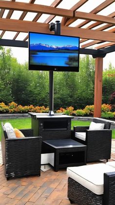 Best Pergola Tv Mount Ideas | Zebozap Tv Deck Tv Ideas, Outdoor Tv Area, Patio Tv