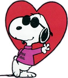 a cartoon dog holding a heart with the words i love you written in black on it