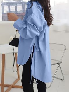 Winter Blouses, Estilo Boho Chic, Sleeves Clothing, Long Shirt, Fashion Colours, Oversized Shirt, Summer Shirts, Women Long Sleeve, Boho Chic