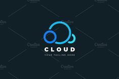 the logo for cloud is an abstract shape