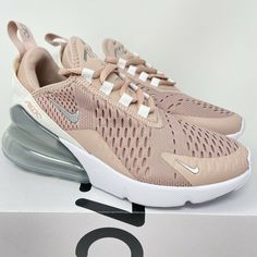 Nike Air Max 270 Women’s Size 5 Pink Oxford Silver New DM8326-600. New without Box Authentic product If you are purchasing the item, please do research and/or refer to the proper sizing guide to ensure that it will fit Nike Air Max 270 Women, Air Max 270 Women, Pink Nike Shoes, Air Max Women, Nike Sneakers Women, Nike Air Max 270, Air Max 270, Nike Huarache, Air Max Sneakers