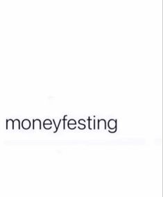 the words moneyfesting are written in black on a white background, with an image of