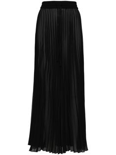 Peter Do Sheer Pleated Maxi Skirt - Farfetch Black Pleated Maxi Skirt, Sheer Maxi Skirt, Chiffon Maxi Skirt, Peter Do, Black Pleated Skirt, Womens Maxi Skirts, Sheer Skirt, Pleated Maxi Skirt, Satin Midi Skirt