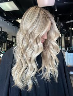 Light Blonde With Brown Highlights, The Perfect Blonde Hair, Butter Blonde Hair With Lowlights, Blonde Hair Inspiration Curly, Full Blond Highlights, Full Set Of Blonde Highlights, Light Blonde With Dimension, Light Blonde Highlights On Dirty Blonde, Long Blonde Hair Highlights