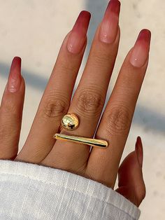 Geometric Ringent Rings Accessories SILVER-One_size Couples Accessories, Luxury Ring, Rings Accessories, Geometric Ring, Ring Stack, Butterfly Ring, Bling Rings, Bad Bunny, Valentine's Gift