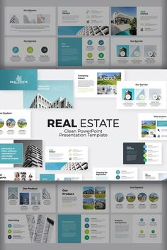 the real estate presentation powerpoint template is ready to be used for presentations and presentations