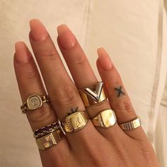 Like what you see in this pin? Find out where to get it on The Hunt App! Bracelet Cartier, Rings Aesthetic, Mode Chanel, Sapphire Earrings Studs, Sapphire Studs, Aesthetic Vintage, Gold Set