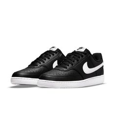 Nike Court Vision Low Next Nature 'Black White' DH2987-001 Nike Court Vision Low, Nike Court Vision, Court Vision, Baskets Nike, Mens Shoes Black, Cute Nikes, Tube Socks, Low Sneakers, Athletic Sneakers