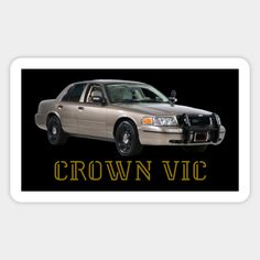 a car with the word crown vicc on it