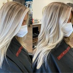 Icy Blonde Hair, Blonde Hair Shades, Balayage Hair Blonde, Blonde Hair With Highlights, Hair Shades, Platinum Blonde Hair, Hoco Hair Ideas