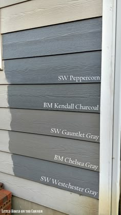 the names of different types of siding on a house