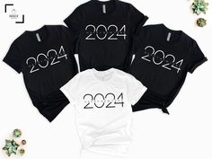 "New Years Shirt, New Year 2024 Shirts, Family New Years Sweatshirt, Custom New Years Long Sleeve Shirt, Kids 2024 Shirt, Kids New Year Shirt Hello there! Welcome to our store SerixDesign, we are glad to see you here. The main purpose of our store is to make you happy. We see you as a friend, not just a customer. If you have any questions or would like to purchase a custom design, please contact us. We are sure you will like our designs. We will try our best to make you satisfied. HOW TO ORDER YOUR SHIRT? 1-) Please Check and Review All Photos. 2-) Choose your T-Shirt Size and T-Shirt Color from the drop-down menus. 3-) Choose your amount as much as you want. 4-) Click the ADD TO CART button. You can return or complete the checkout process to add more product colors for your family members 2024 T Shirt Design New Year, New Year Shirts Ideas Family, Funny New Years Shirts, Family New Years Shirts, Family Shirt Design, Family New Years Eve, New Years Eve Shirt, New Year Shirt, New Years Shirts