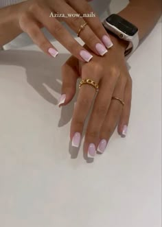 Nokte Za Leto, White French Tip Nails With Design Short Square, French Tip Classy Nails, Russian Manicure French Tip, Classic French Nails Square, Pink Nails White Tips, French Square Acrylic Nails, Bubble Bath French Nails, Nails Colors White