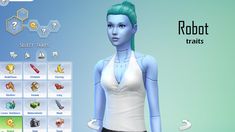 Mod The Sims - Robot traits (5 flavors) Sims Robot Cc, Robot Clothes, Sims Traits, Cc Shopping, Scroll Bar, Sims 5